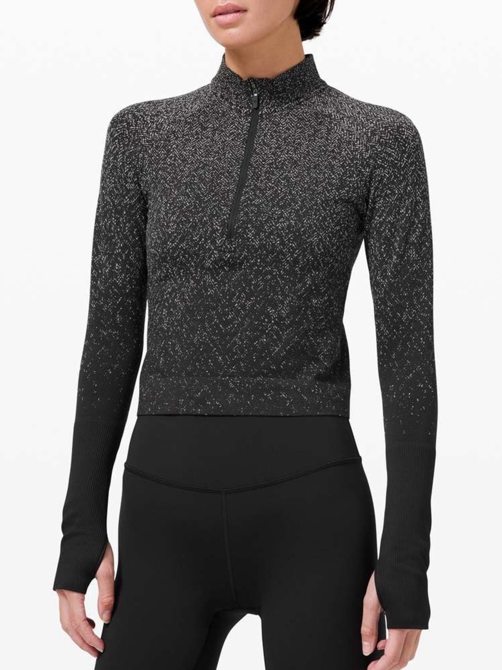 Lululemon Seamless Training Half-Zip Long Sleeve Top Size 4